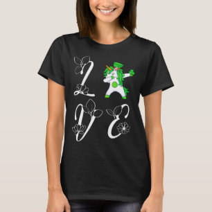 St Pattys Day Love Green Dabbing Lepricorn Four Le T-Shirt