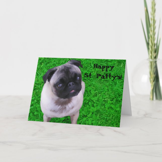 St. Patty's Pug Card (Front)