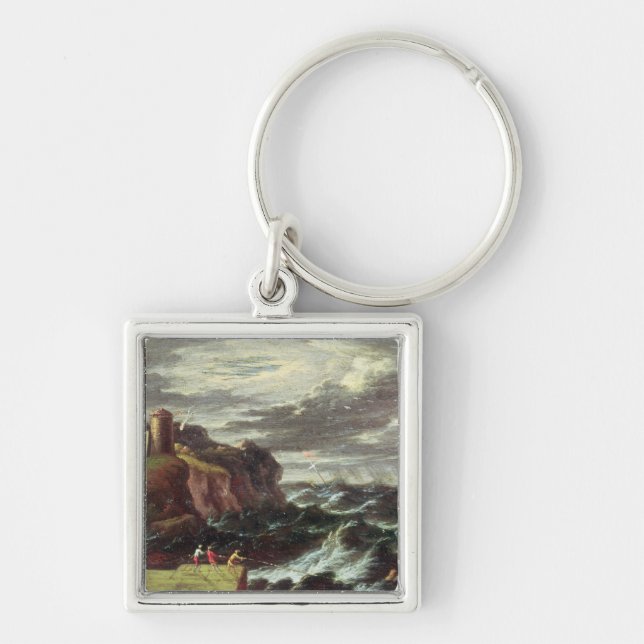 St. Paul arriving at Malta Key Ring (Front)