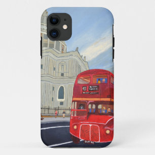 St.Paul Cathedral and London Bus iPhone 11 Case
