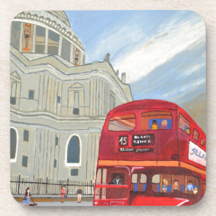 St.Paul Cathedral and London Bus Coaster