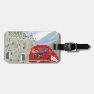 St.Paul Cathedral and London Bus Luggage Tag