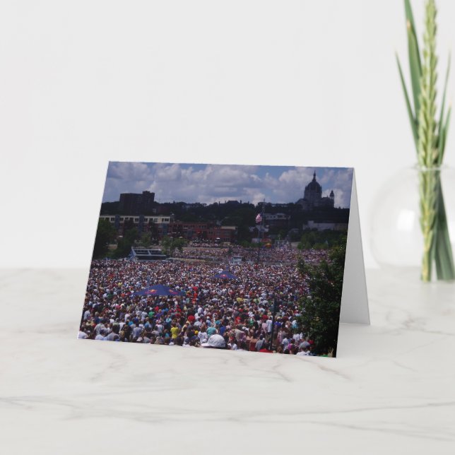 "St. Paul Flugtag Crowd" Congratulatory Card (Front)