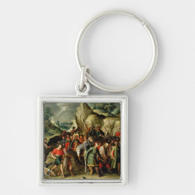 St. Paul Led to Damascus After his Conversion Key Ring (Front)