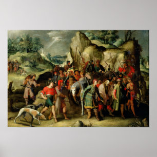 St. Paul Led to Damascus After his Conversion Poster