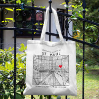 St. Paul Love Locator | City Map Wedding Welcome