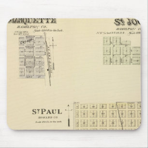 St. Paul, Marquette, and St. Joe, Nebraska Mouse Pad