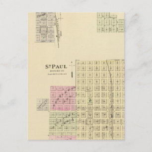 St. Paul, Marquette, and St. Joe, Nebraska Postcard