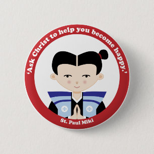 St. Paul Miki 6 Cm Round Badge