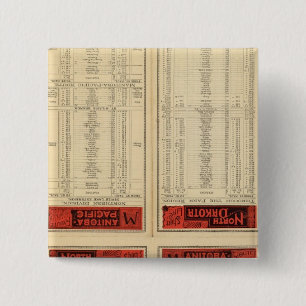 St Paul, Minneapolis and Manitoba Railway 15 Cm Square Badge