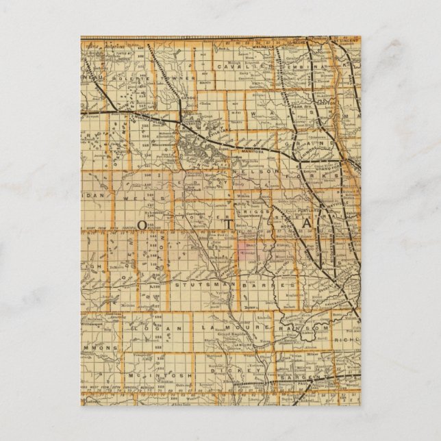 St Paul, Minneapolis and Manitoba Railway 2 Postcard (Front)