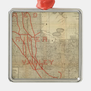 St Paul, Minneapolis and Manitoba Railway Metal Tree Decoration