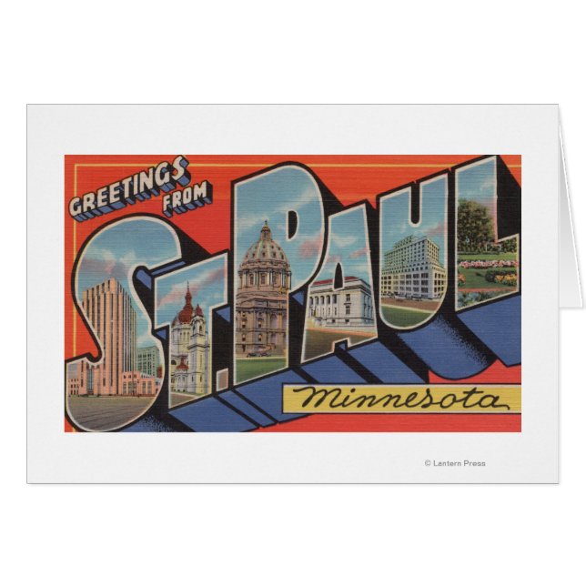 St. Paul, Minnesota - Large Letter Scenes (Front Horizontal)