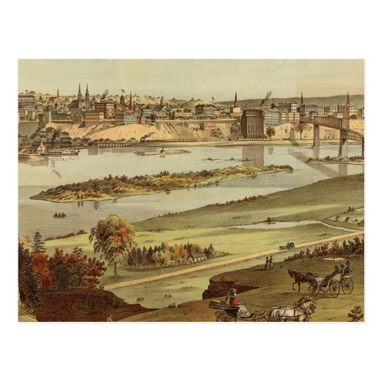 St. Paul, Minnesota Lithograph 2 Postcard