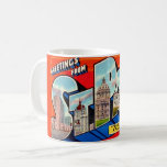 St Paul MN Greetings Coffee Mug<br><div class="desc">Terrific retro greetings postcard from St. Paul,  Minnesota repurposed!</div>