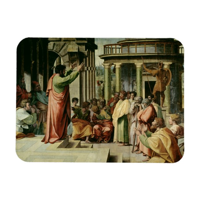 St. Paul Preaching at Athens (cartoon for the Sist Magnet (Horizontal)