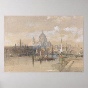 St. Paul’s (1862-1863) David Roberts Poster