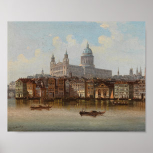 St. Paul’s Cathedral Johann Wilhelm Jankowsky Poster