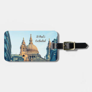 St Paul’s Cathedral London Vintage gift Poster Hol Luggage Tag