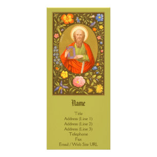 St. Paul the Apostle (PM 06) Customisable Rack Card