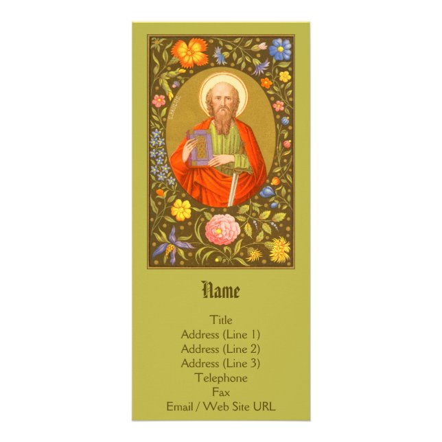 St. Paul the Apostle (PM 06) Customisable Rack Card (Front)