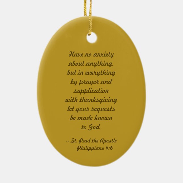 St. Paul the Apostle (PM 06a) Ceramic Ornament (Back)