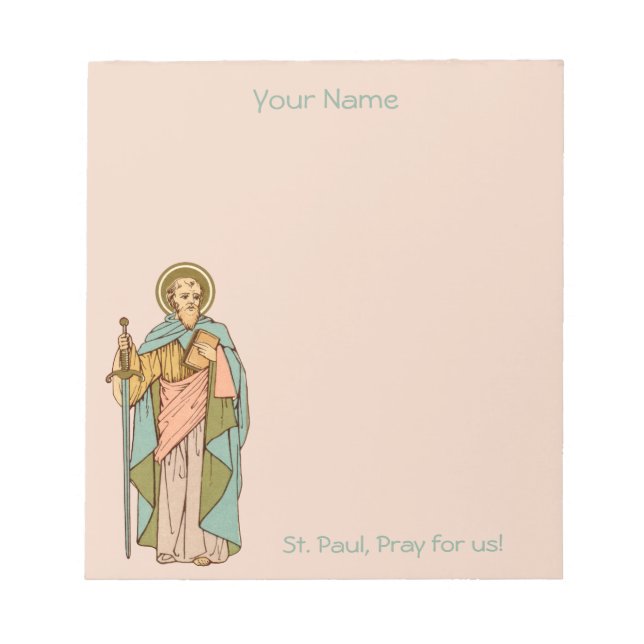 St. Paul the Apostle (RLS 13) 5.5"x6" Notepad (Front)