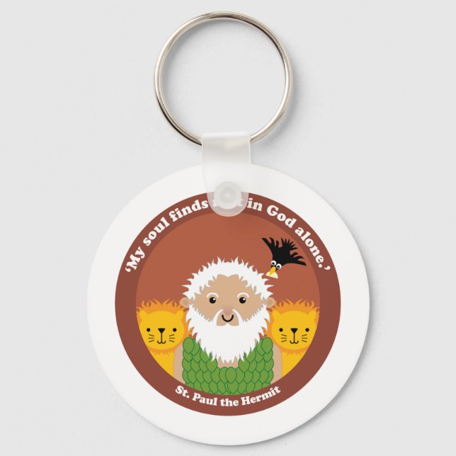 St. Paul the Hermit Key Ring (Front)