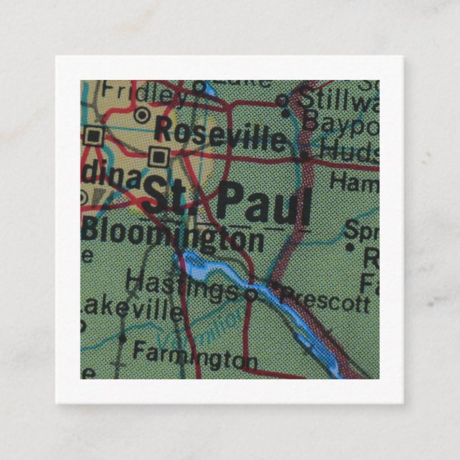 St Paul We've Moved New Address Card (Front)