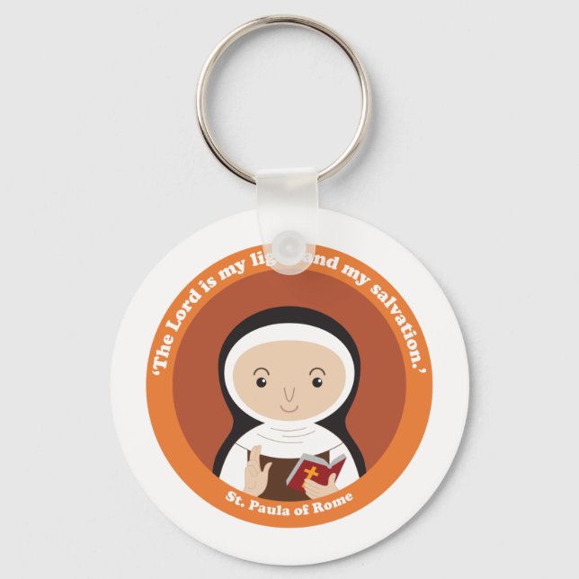 St. Paula of Rome Key Ring (Front)