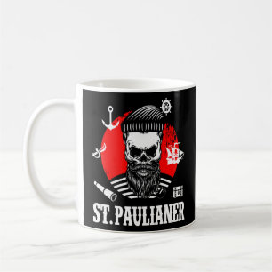 St. Pauli Hamburg Skull Paulian Saint Pauli Coffee Mug