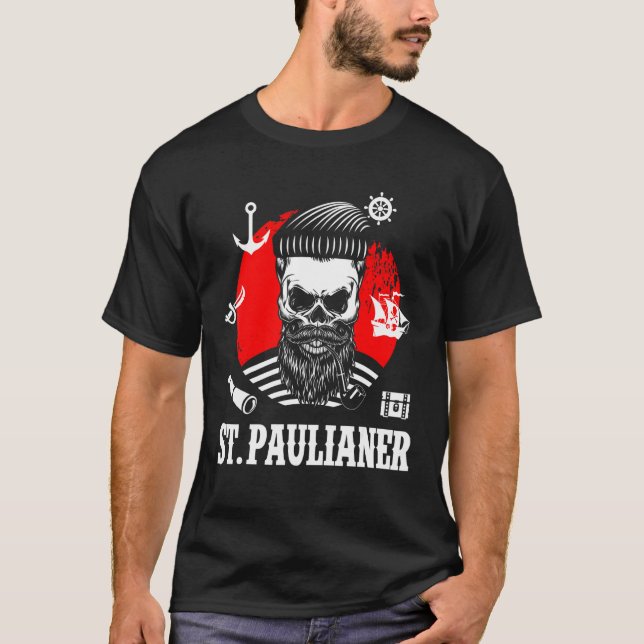 St. Pauli Hamburg Skull Paulian Saint Pauli T-Shirt (Front)