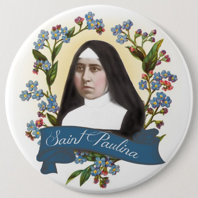 St. Paulina Patron Saint of Diabetics Catholic Nun 6 Cm Round Badge (Front)