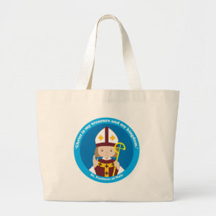 St. Paulinus of Nola Large Tote Bag