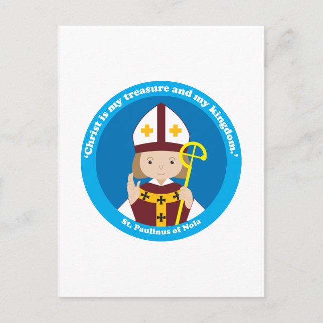 St. Paulinus of Nola Postcard (Front)