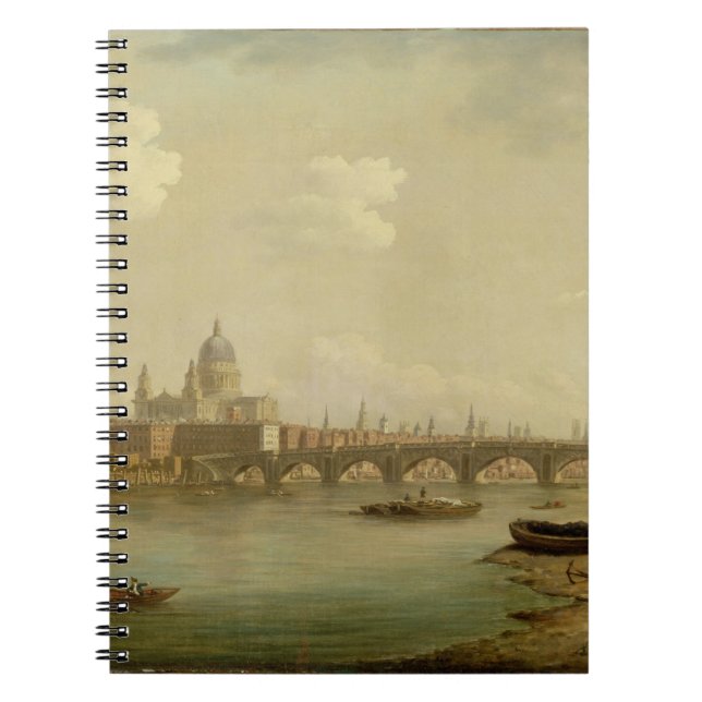 St. Paul's and Blackfriars Bridge, London, c.1770- Notebook (Front)
