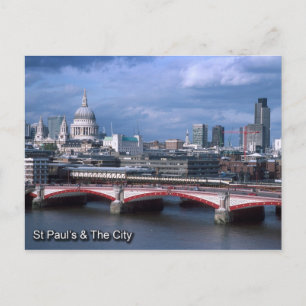 St Pauls and City of London postcard
