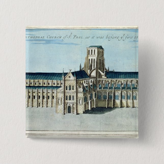 St. Paul's Cathedral 15 Cm Square Badge (Front)