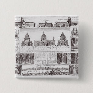 St. Paul's Cathedral 15 Cm Square Badge