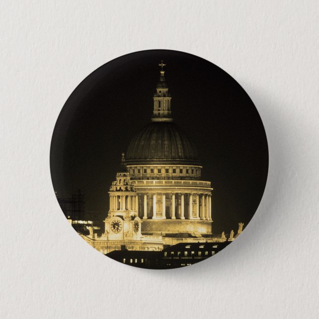 St Paul's Cathedral 6 Cm Round Badge (Front)