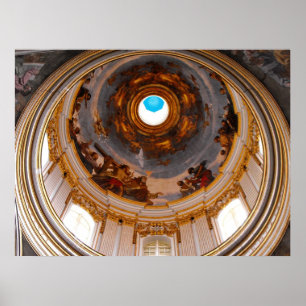 St Paul's Cathedral ceiling, Mdina Poster