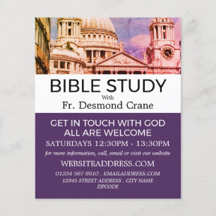 St Paul's Cathedral, Christian Bible Class Advert  Flyer