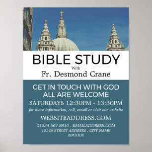 St Paul's Cathedral, Christian Bible Class Advert Poster