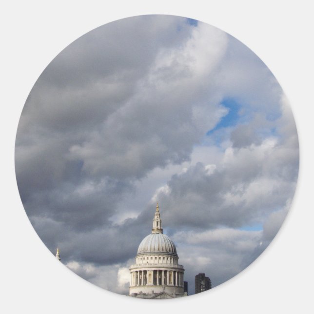 St Paul's Cathedral Classic Round Sticker (Front)