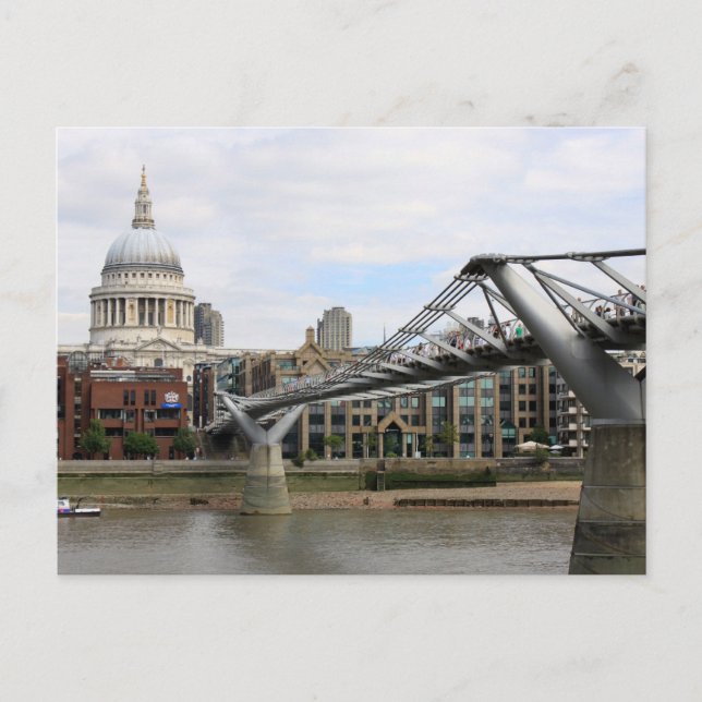 'St.Paul's Cathedral, from Millennium Bridge Postcard (Front)