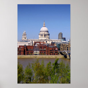 St Pauls Cathedral London England UK Poster
