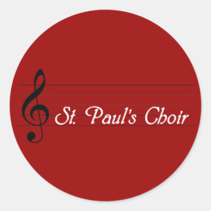 St. Paul's Choir Classic Round Sticker