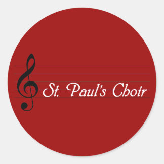 St. Paul's Choir Classic Round Sticker