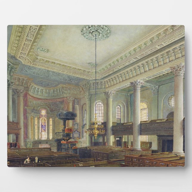 St. Paul's, Deptford (w/c on paper) Plaque (Front)