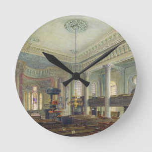 St. Paul's, Deptford (w/c on paper) Round Clock